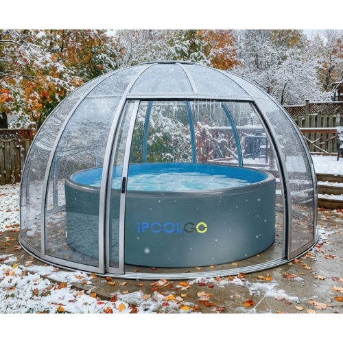 Купольный павильон для надувного сап бассейна IPOOLGO: комфортный отдых в любое время года