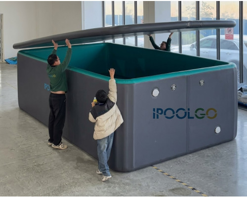 Надувная прямоугольная SUP крышка L5м × W3м для бассейна IPOOLGO