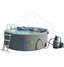 Комплект — круглый SUP-бассейн IPOOLGO D5 м × H1,2 м с оборудованием