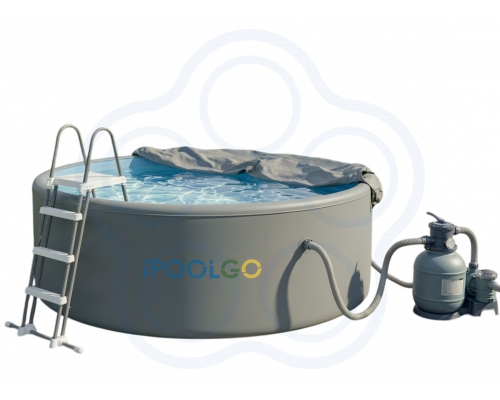 Круглый надувной SUP-бассейн IPOOLGO D5м × H1,2м — готовый комплект с оборудованием